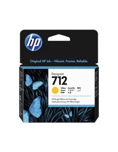 Cartucho de tinta HP 712 Inyección de tinta – Amarillo – Original – 1 Paquete