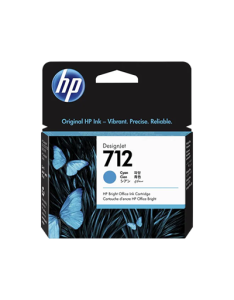 Cartucho de tinta HP 712 Inyección de tinta – Azul ciánico – Original – 1 Paquete