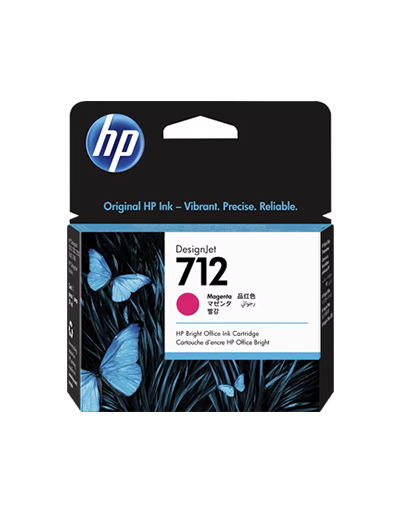Cartucho de tinta HP 712 Inyección de tinta - Magenta - Original - 1 Paquete
