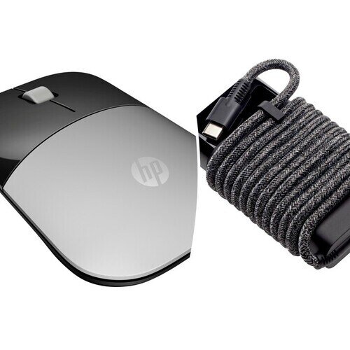 CARGADOR USB-C 65W HP + MOUSE HP Z3700 WIRELESS