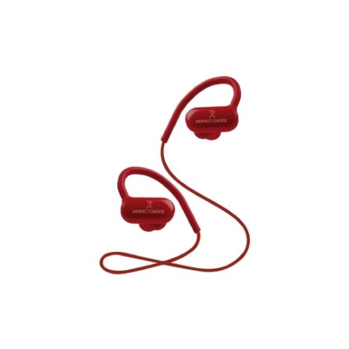 Auricular Perfect Choice Effort Inalámbrico Auricular Estéreo - Rojo - Binaural - Intrauditivo - 1000cm - Bluetooth - 16Ohm - 20Hz a 20kHz